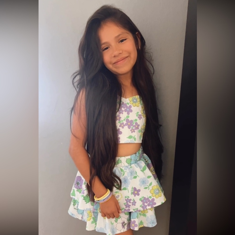 Sold 
Floral Two-Piece Set for Girls